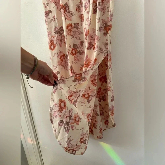 Flynn Skye Off the Shoulder Maple Floral Maxi Dress - Picture 8 of 9